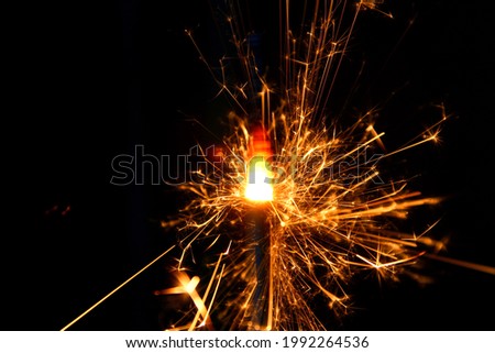 Close up of burning sparkler background