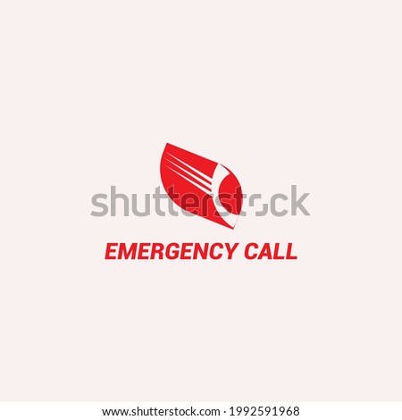 Emergency call, Symbol, vector, logo illustration.