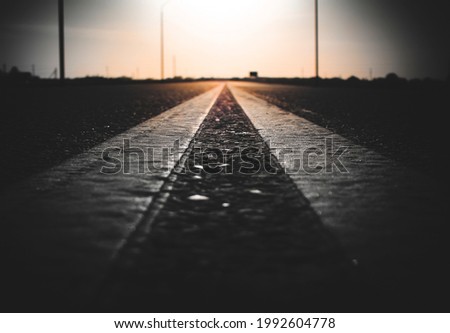 The road leading into the sunset