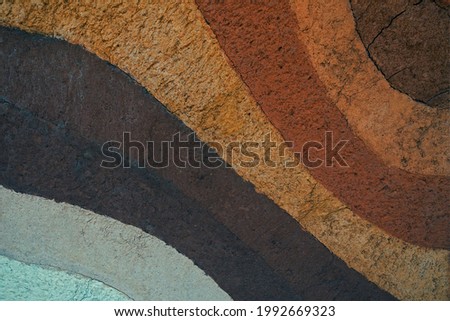 Form of soil layers,its colour and textures,texture layers of earth,Soil background Royalty-Free Stock Photo #1992669323