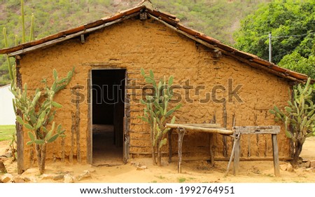 Common traditional residence in the Brazilian northeastern hinterland.