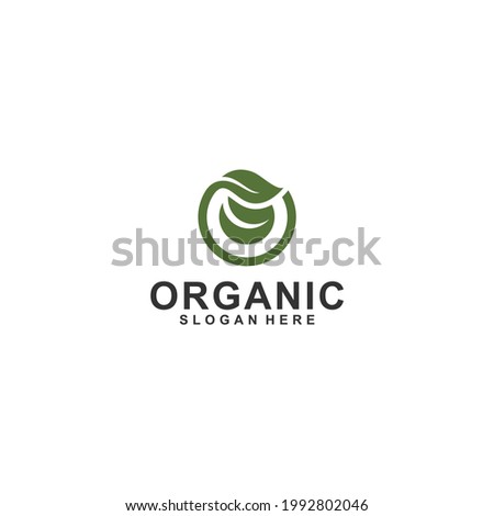 organic logo in white background