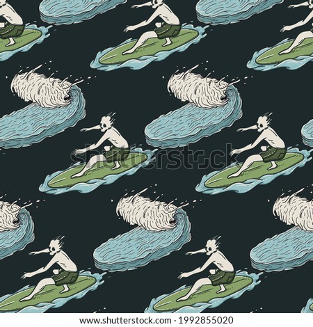 summer vibe with pattern background
