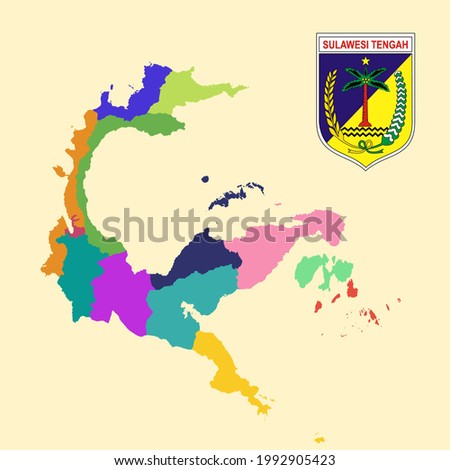 PETA-SULAWESI-TENGAH Stock Vector Images - Avopix.com