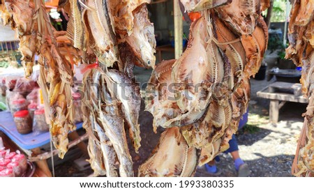 Dried fish, dried food in Thailand