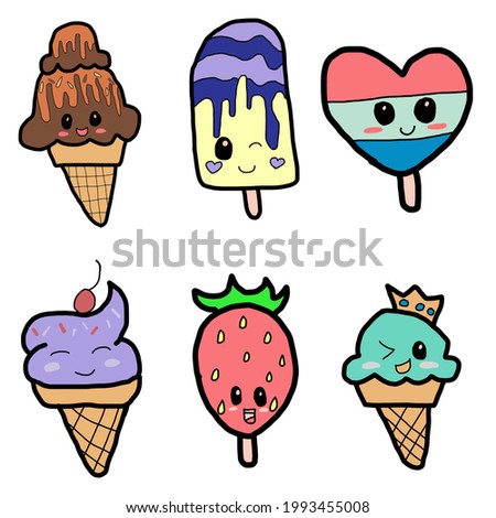 Watercolor Ice cream Clip Art, Art Graphic