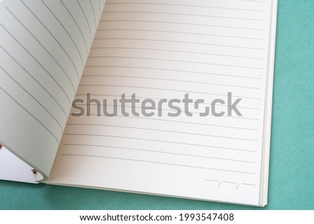 Blank notebook pages. Background for writing stationery text. 