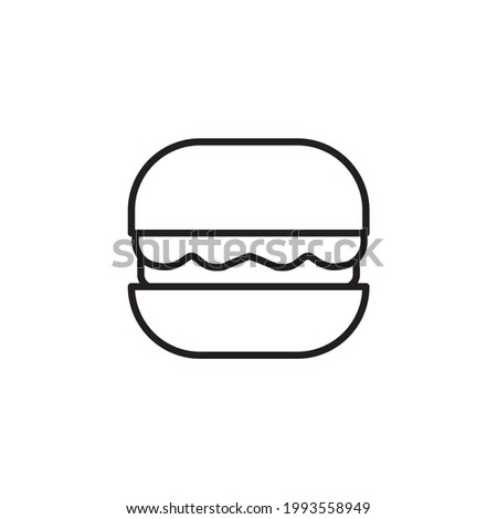 burger icon isolated on white background. Modern and editable burger icon. Simple icons vector illustration. Fast food icon, vector simple black isolated illustration.