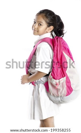 A cute school girl 