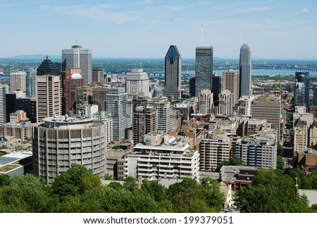 Montreal city view