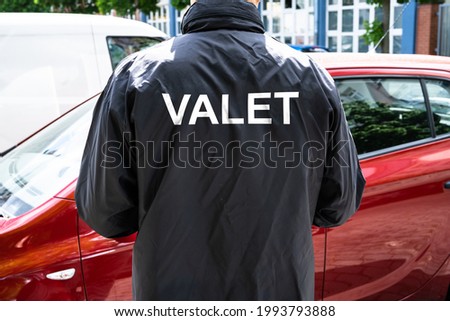 Valet Parking Service Bellboy. Personal Car Attendant