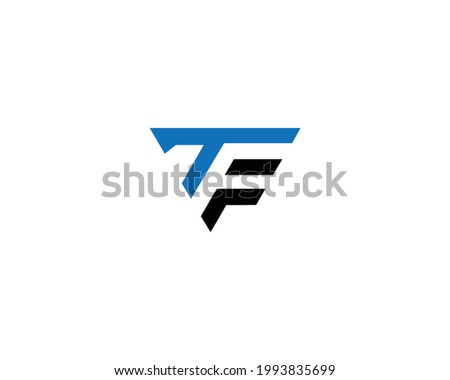 TF Letter Logo And Icon Design Vector Illustration.