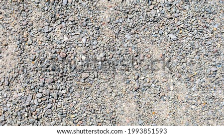 Texture of small colored stone on the ground