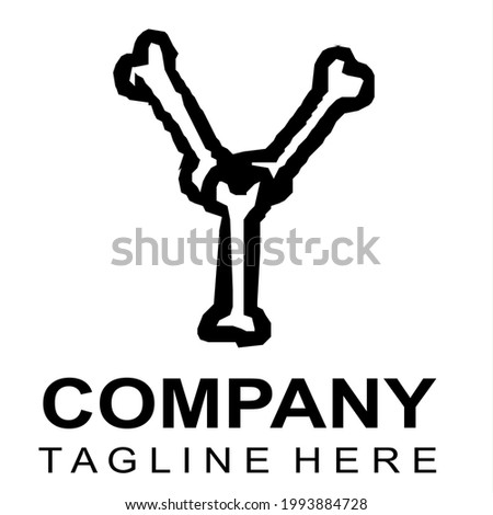 Skeleton logo company vector for business