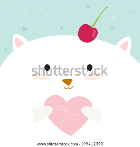 Greeting card with cartoon and funny animals with place text. Vector illustration in cute style. Vintage collection. Can be used for happy birthday greetings and other holidays. Children's subjects.