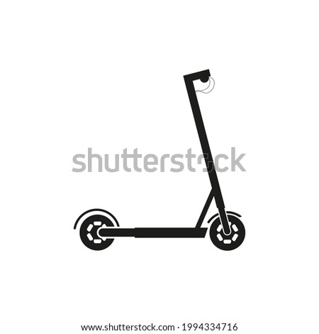 Illustration of an electric scooter. Vector graphics