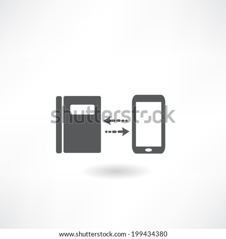 Smartphone with book 
