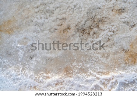 Dead Sea salt deposits background.