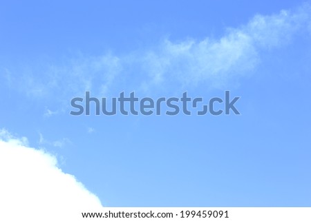 White clouds in blue sky outdoors