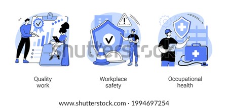 Working environment abstract concept vector illustrations. Royalty-Free Stock Photo #1994697254