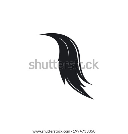 Horse tail  icon  Vector illustration design template Royalty-Free Stock Photo #1994733350