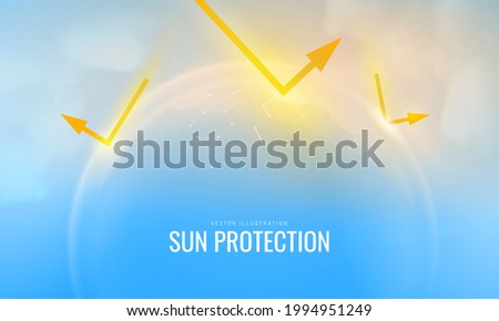 Bubble shield geometric vector illustration on a blue background. Dome shield futuristic for protection in an abstract glowing style Royalty-Free Stock Photo #1994951249