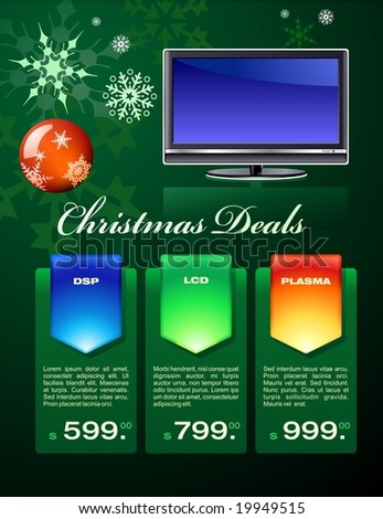 Christmas deals flyer