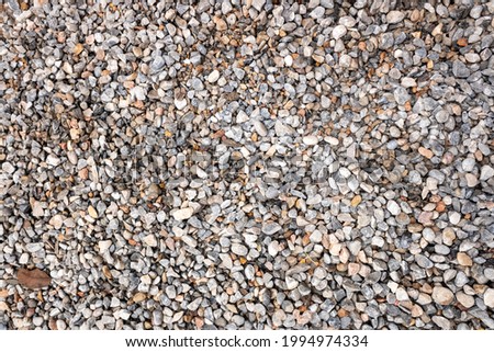 crushed stone gravel on the ground is texture