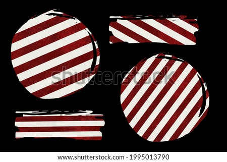 Abstract shapes in color of national American flag. Independence day clip art