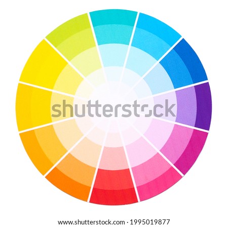 Color palette on white background