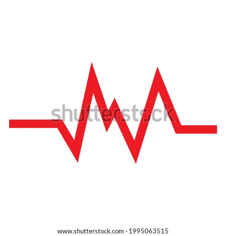 heart beat, pulse symbol vector