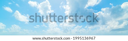 Blue sky with clouds in Guadeloupe, Caribbean