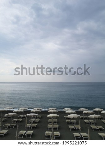 Seascape in Sestri Levante in Liguria, Italy 