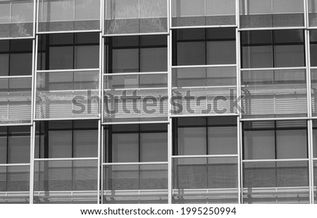 Modern building with glass windows