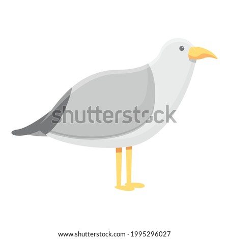 Seagull icon. Cartoon of Seagull vector icon for web design isolated on white background