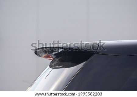 Rear view with big spoiler at Rear of car. Slingshot Autosculpt Royalty-Free Stock Photo #1995582203
