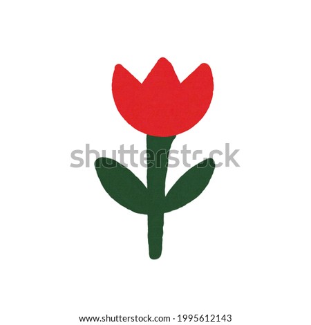 Red flower illustration, Flower Icon Texture