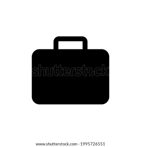 Simple And Clean Work Suitcase Vector Icon Illustration