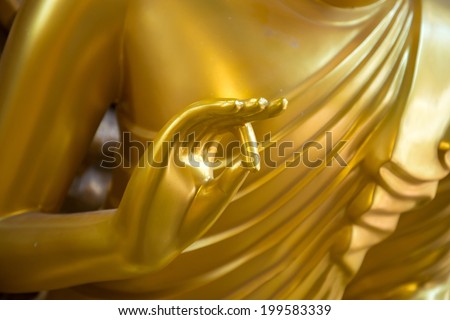 hand of gold buddha