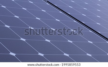 Solar panel cells close up - alternative energy 