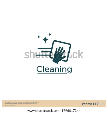 cleaning icn symbol logo template
