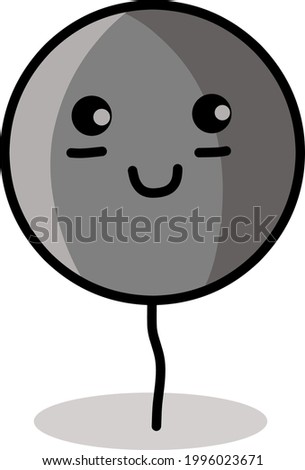 vector illustration of balloons in simple flat style.
