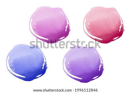 Abstract watercolor shapes. Sublimation backgrounds pack isolated
