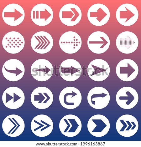 Arrow icon big set. Collection of concept arrows for web design, mobile apps, interface and more. Vector illustration EPS 10.