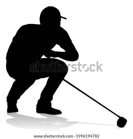 A golfer sports person playing golf