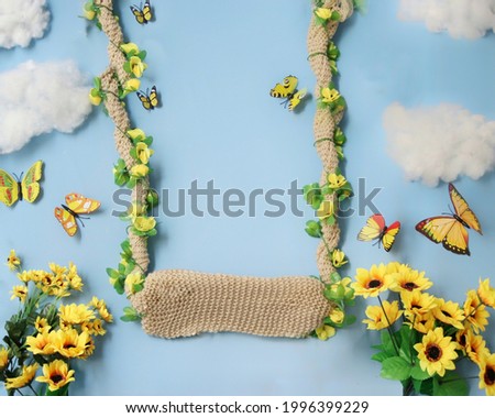 swing background for newborn photography