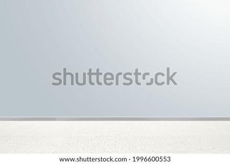 Empty tiled floor room with gray wall background. Room background. Background 