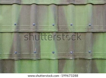 close up of roof texture.
