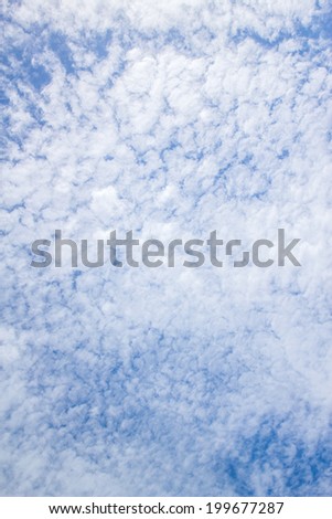 blue sky full of cloud