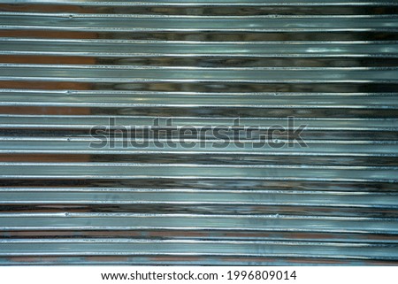 Metal sheet wall for background